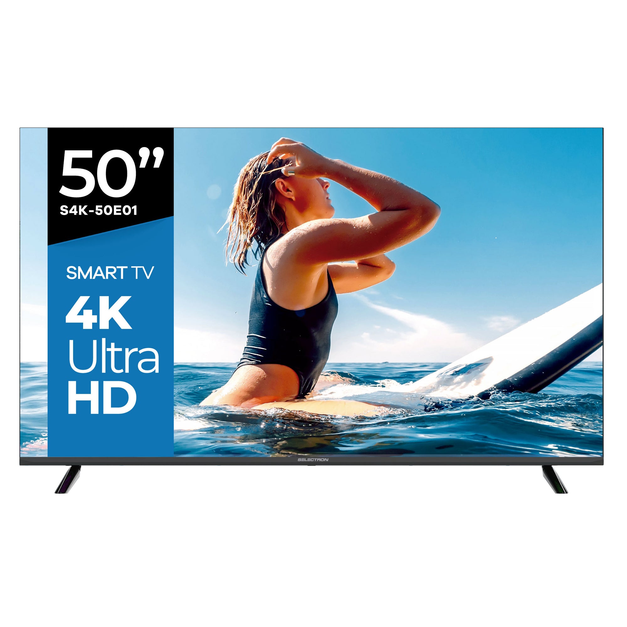 Televisor UHD de 50" Selectron S4K-50E01 | Android 11 | HDMI | USB | Wi-Fi | Bluetooth | DVB-T [PREVENTA] - Multimax