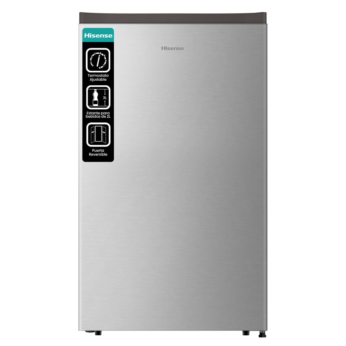Refrigeradora Hisense RR43D6ACX1 | 4.3 pies cúbicos | Minibar | Color Gris PANAMA NEVERAS NEVERA LG SAMSUNG HISENSE FRIGIDAIRE RCA PSN0111502