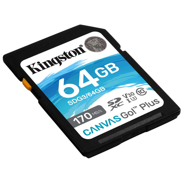 Memoria SD Kingston Canvas Go! Plus SDG3 | Clase 10 - Multimax
