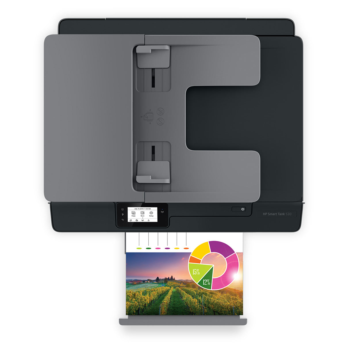 Impresora de tanque de tinta HP Ink Tank 530, 11ppm blanco/negro, 5ppm a color, 4800x1200dpi, Wi-Fi - Multimax