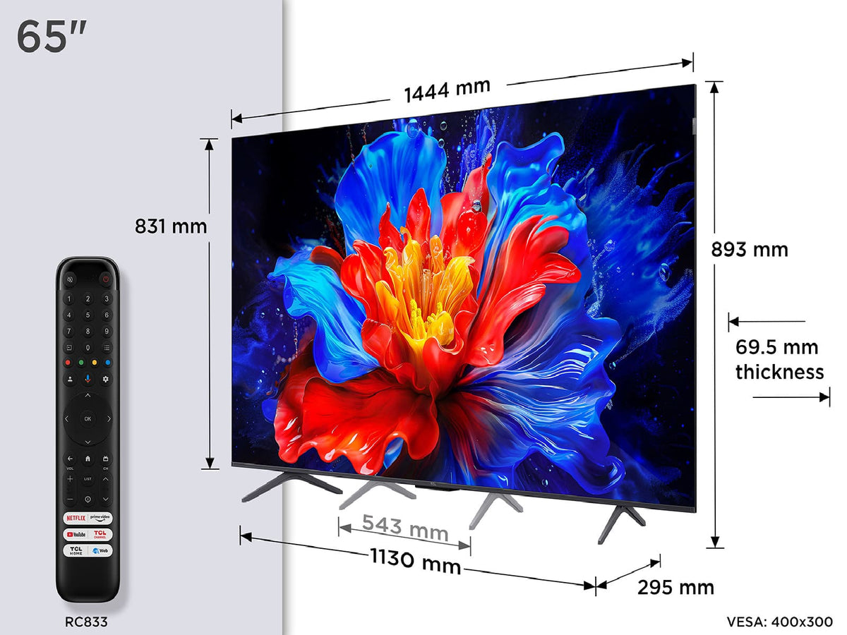 Televisor TCL 65P8K | 65&quot; | 4K | Google TV | HDM | USB | Wi-Fi | Bluetooth