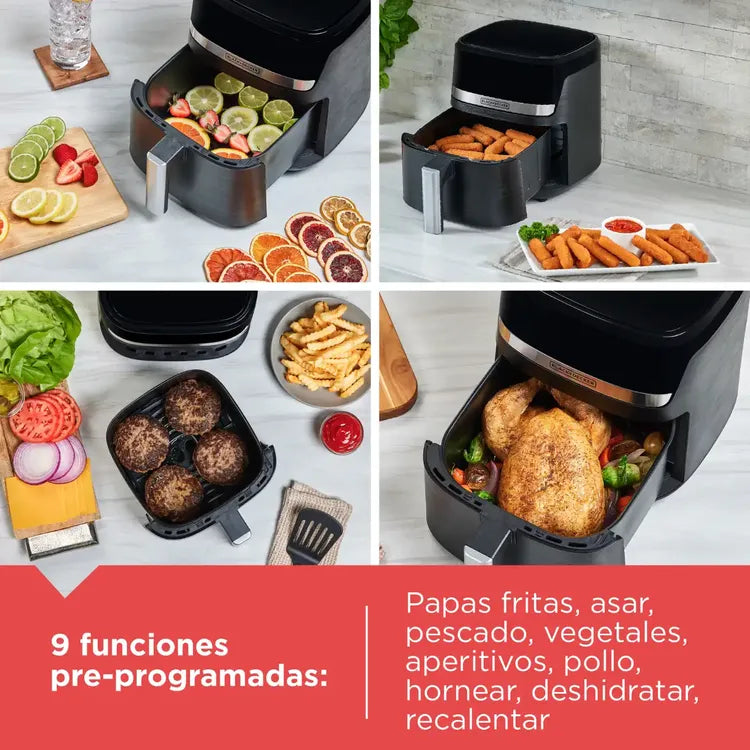 Freidora de Aire Black &amp; Decker AFBD82-1BDLA | 7.5 Litros