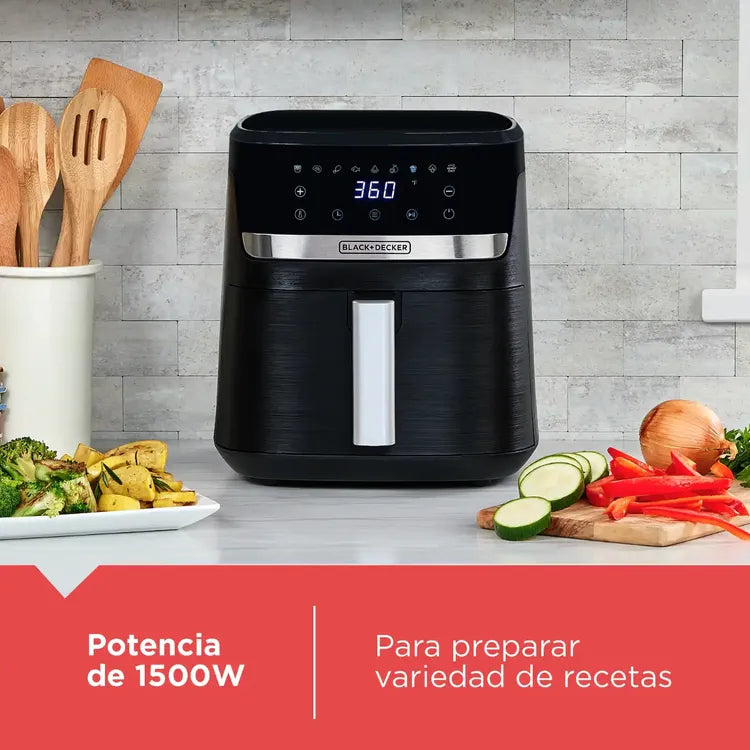 Freidora de Aire Black &amp; Decker AFBD82-1BDLA | 7.5 Litros