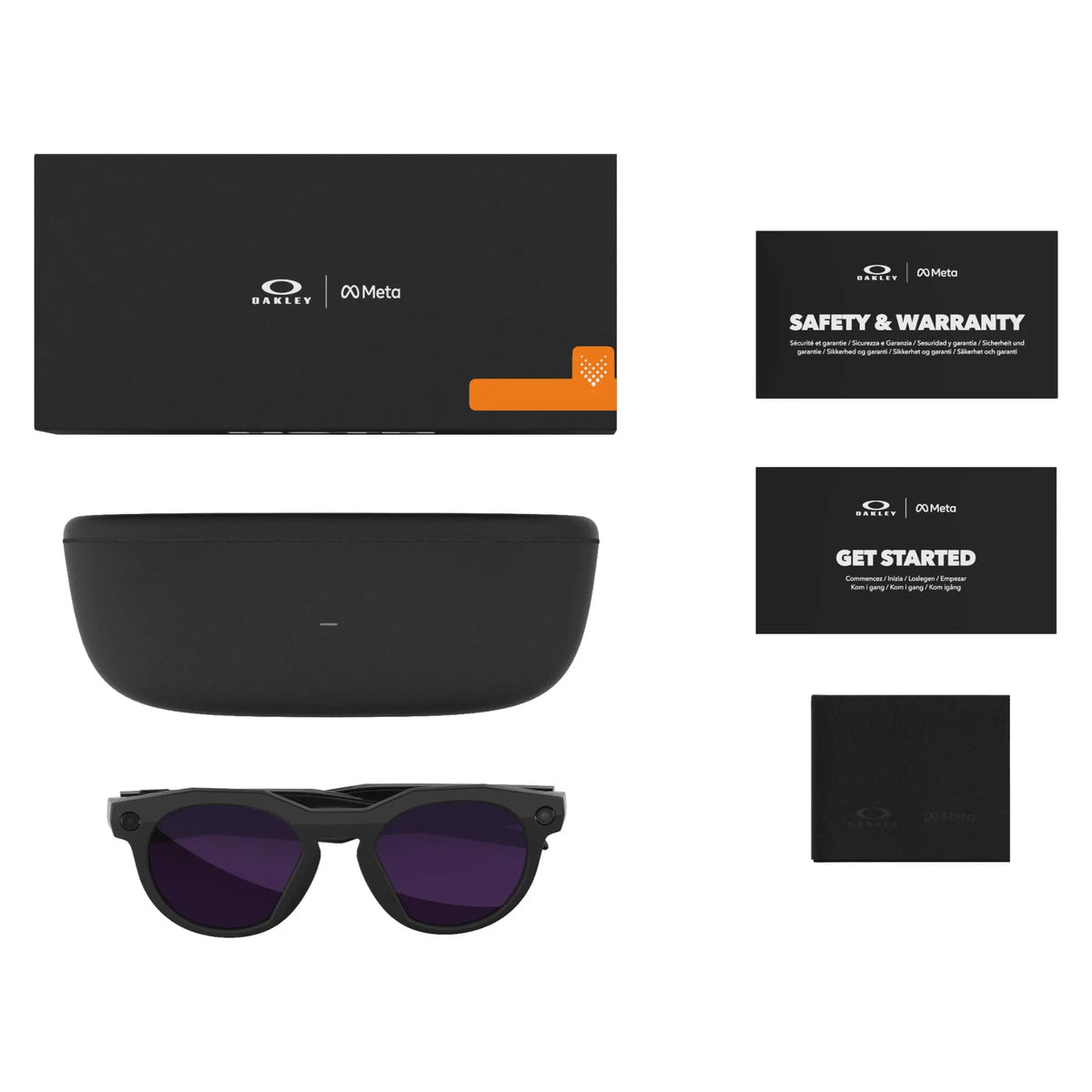 Oakley Meta HSTN | Dark Golf | Black Prizm | 8 Horas de Batería | 3K HD Res