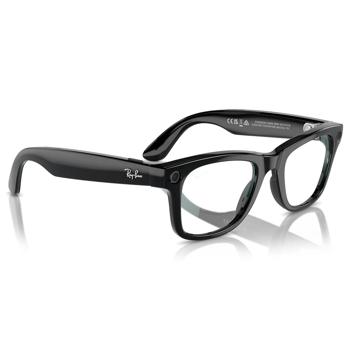 Ray-Ban Meta Glasses Wayfarer | Gen 1 | Lentes Inteligentes | Shiny Black | Lentes Claros