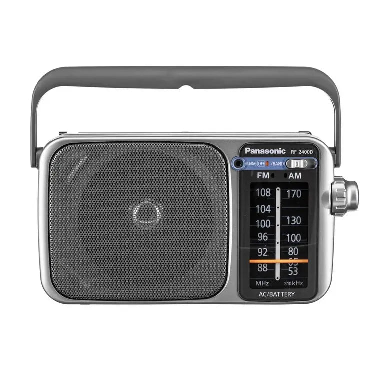 Radio Portátil Panasonic RF-2400DP-S | AM-FM | Batería-AC