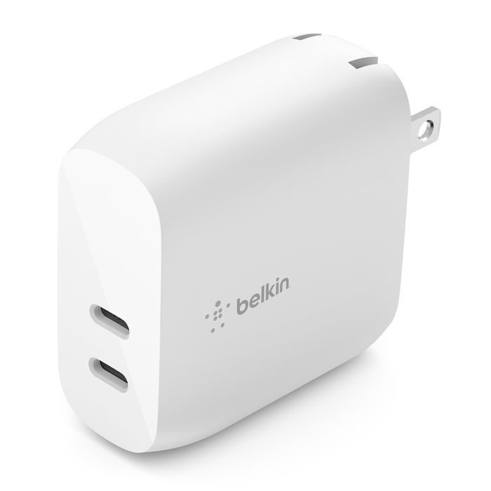 Cargador de Pared Belkin Boost↑Charge WCB006DQWH | Dual USB-C | Color Blanco - Multimax