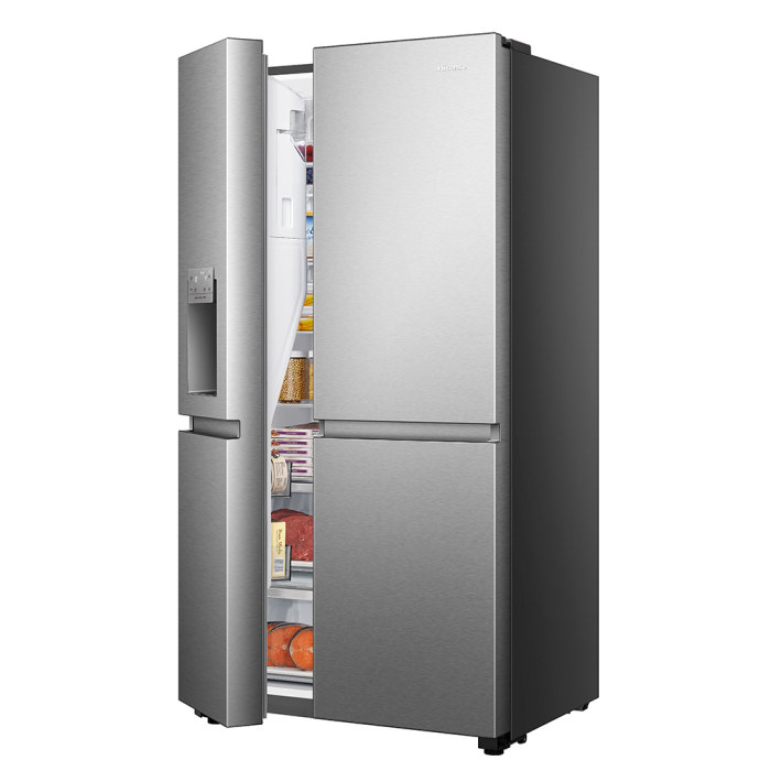Refrigeradora Hisense RS223SV5A | Inverter | 22.9 Pies Cúbicos | Side By Side | Disensador de Agua y Hielo