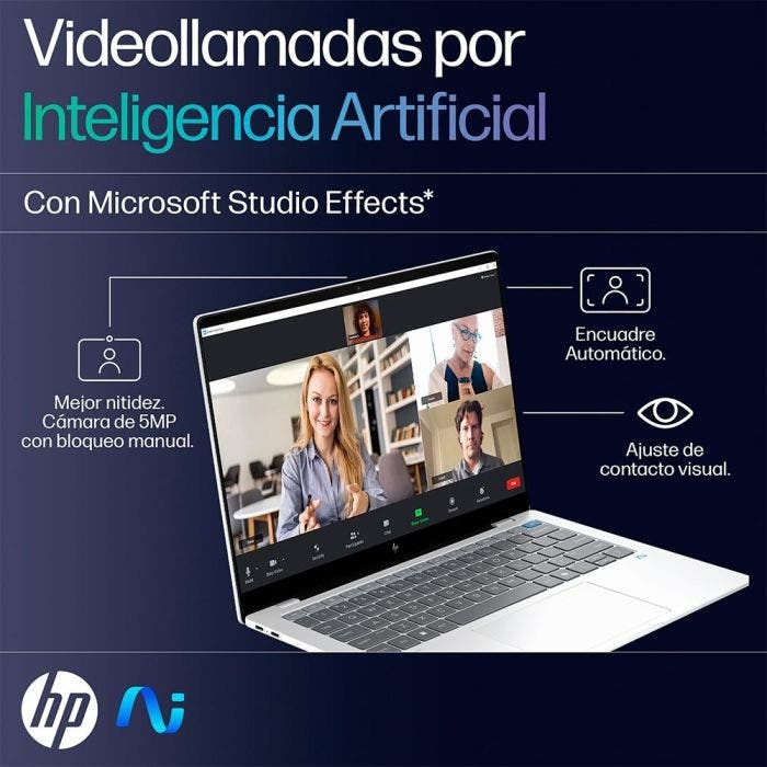 HP Omnibook X AI 14-FE1001LA | Qualcom Snapdragon X1P | 16GB RAM | 1TB SSD | 14&quot; Táctil | Windows 11