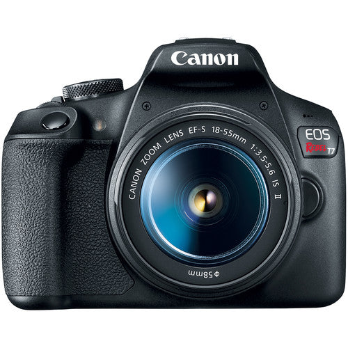 Cámara Canon EOS Rebel T7 | DSLR | 24.1MP | Wi-Fi | NFC | EF-S 18-55MM IS II - Multimax