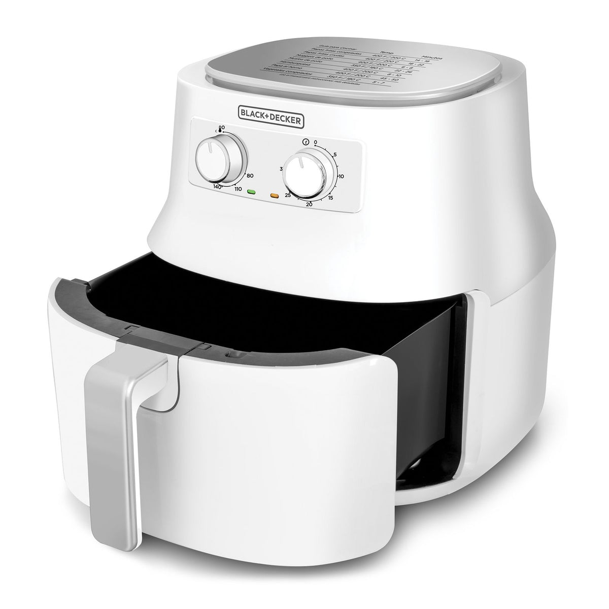 Freidora de Aire Black & Decker HF4004W | 4.5 Litros | Color Blanco