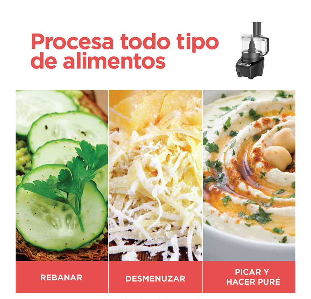 Procesador de Alimentos Black &amp; Decker FP4200B-LA