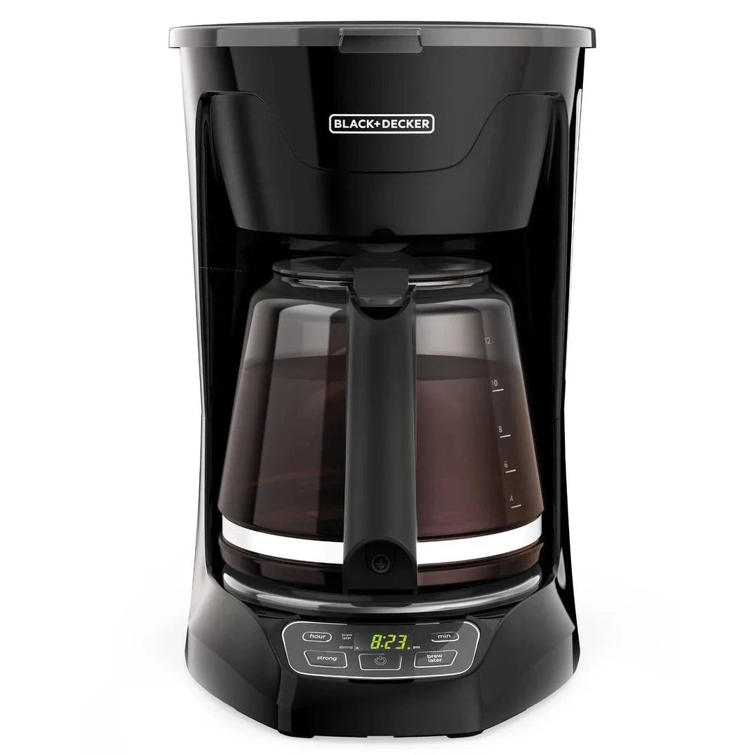 Cafetera Black & Decker 12 Tazas Programable CM1110B | 12 Tazas | Programable