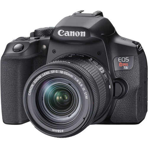 Cámara Canon EOS Rebel T8i | DSLR | 24.1MP | Wi-Fi | Bluetooth | EF-S 18-55 IS STM - Multimax