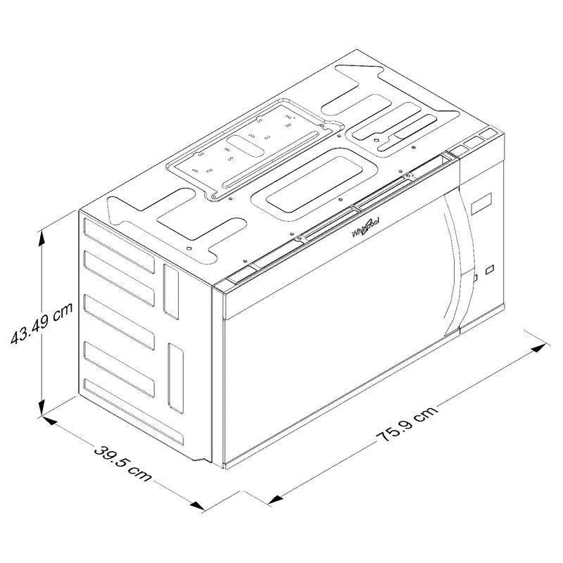 Microondas Whirlpool WMMS3130RZ | 1.7 Pies Cúbicos | Extractor | Acero Inoxidable