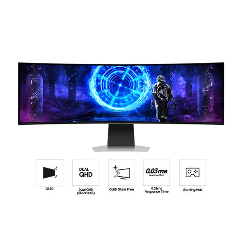 Monitor Samsung QD-OLED G9 G95SD | 49&quot; | DQHD | 5120x1440 | 240Hz | HDMI