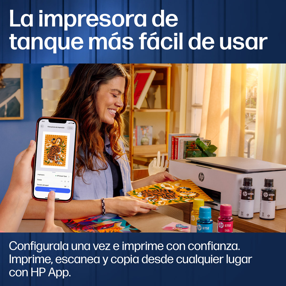 HP Smart Tank 720 | Multifuncional | Sistema de Tanque de Tinta | Wi-Fi