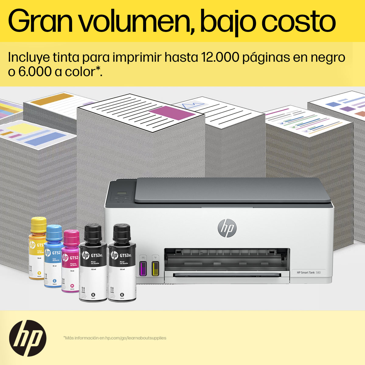 HP Smart Tank 580 | Multifuncional | Sistema de Tanque de Tinta | Wi-Fi