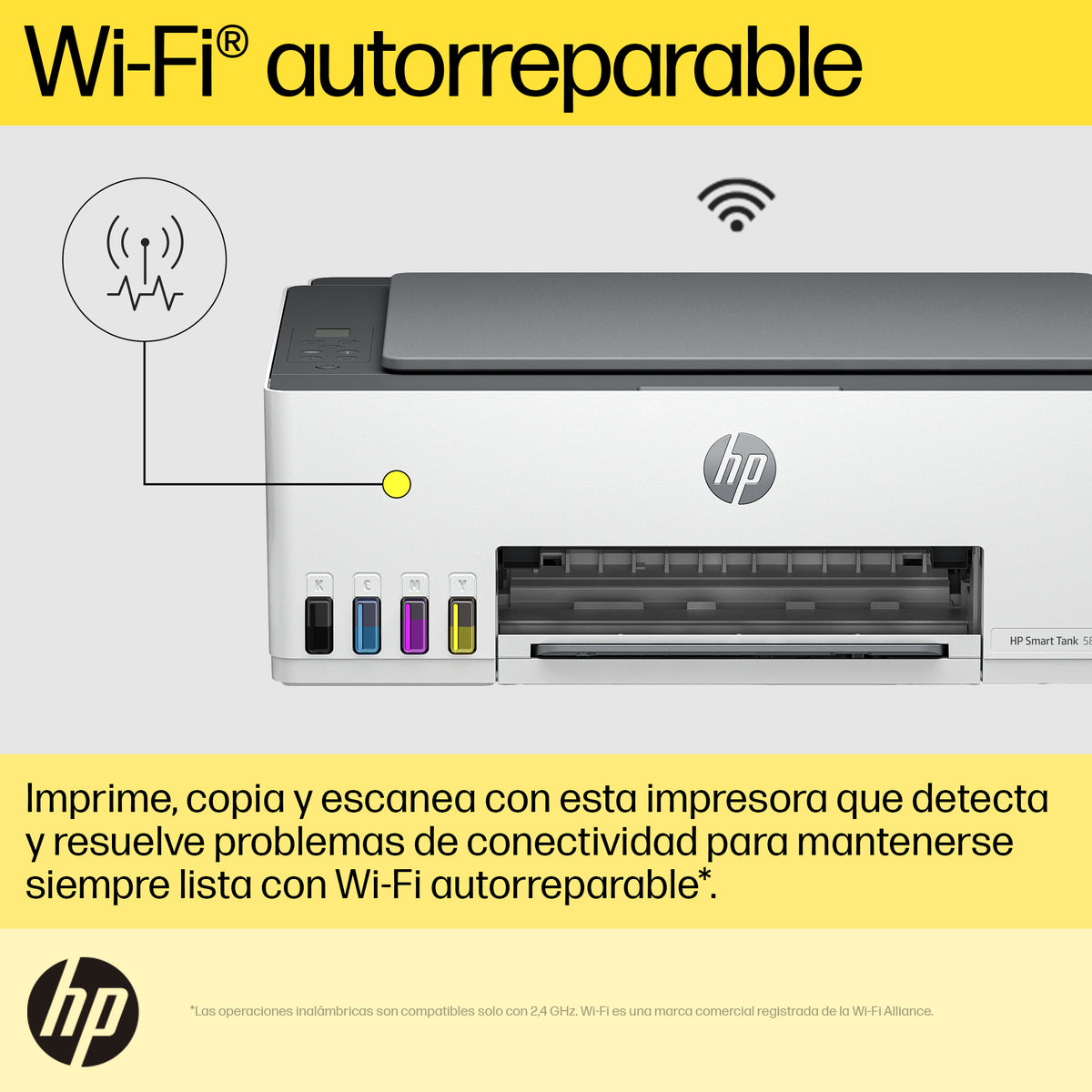 HP Smart Tank 580 | Multifuncional | Sistema de Tanque de Tinta | Wi-Fi