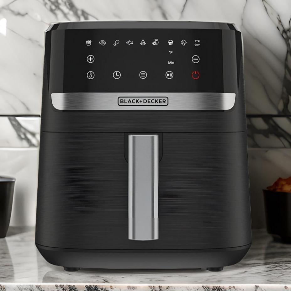 Freidora de Aire Black &amp; Decker AFBD62-1BDLA | 5.5 Litros | Color Negro