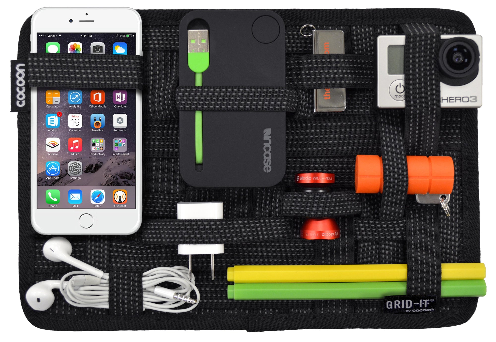 Grid-IT Organizer CPG08 | Mediano | Color Negro - Multimax