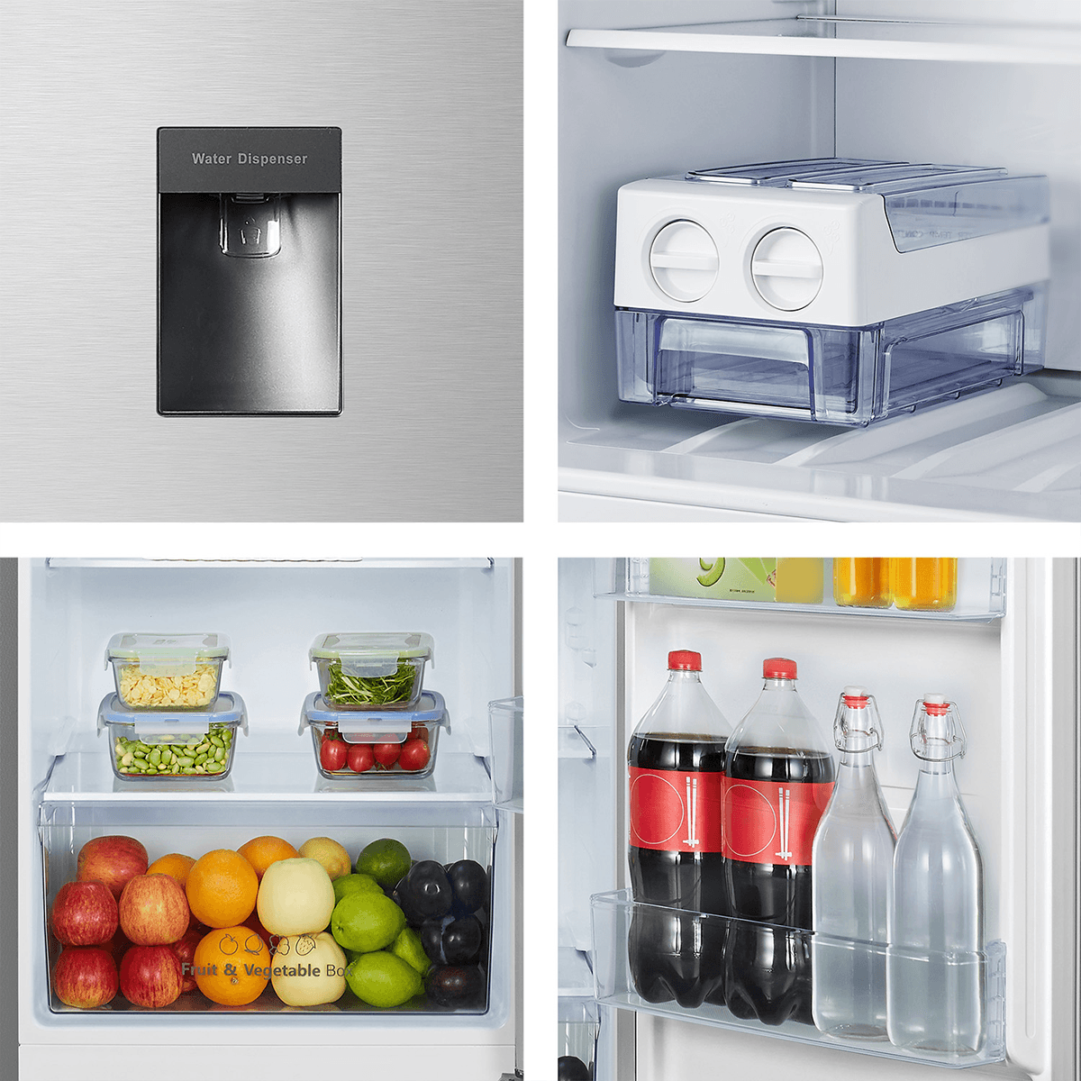 Refrigeradora HIsense RT1N250NMD | Inverter | 8.8 pies cúbicos | Dispensador | Top Mount