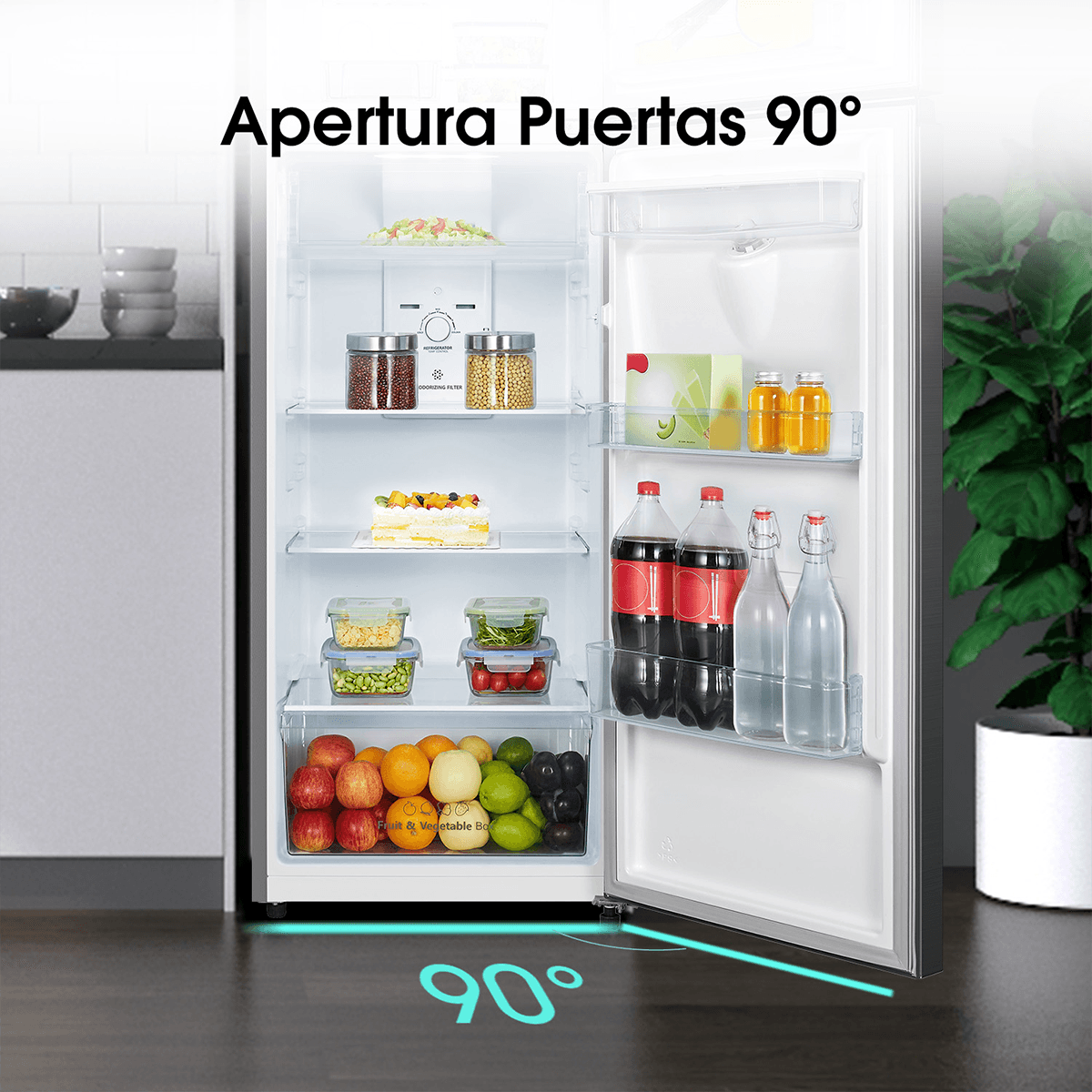 Refrigeradora HIsense RT1N250NMD | Inverter | 8.8 pies cúbicos | Dispensador | Top Mount