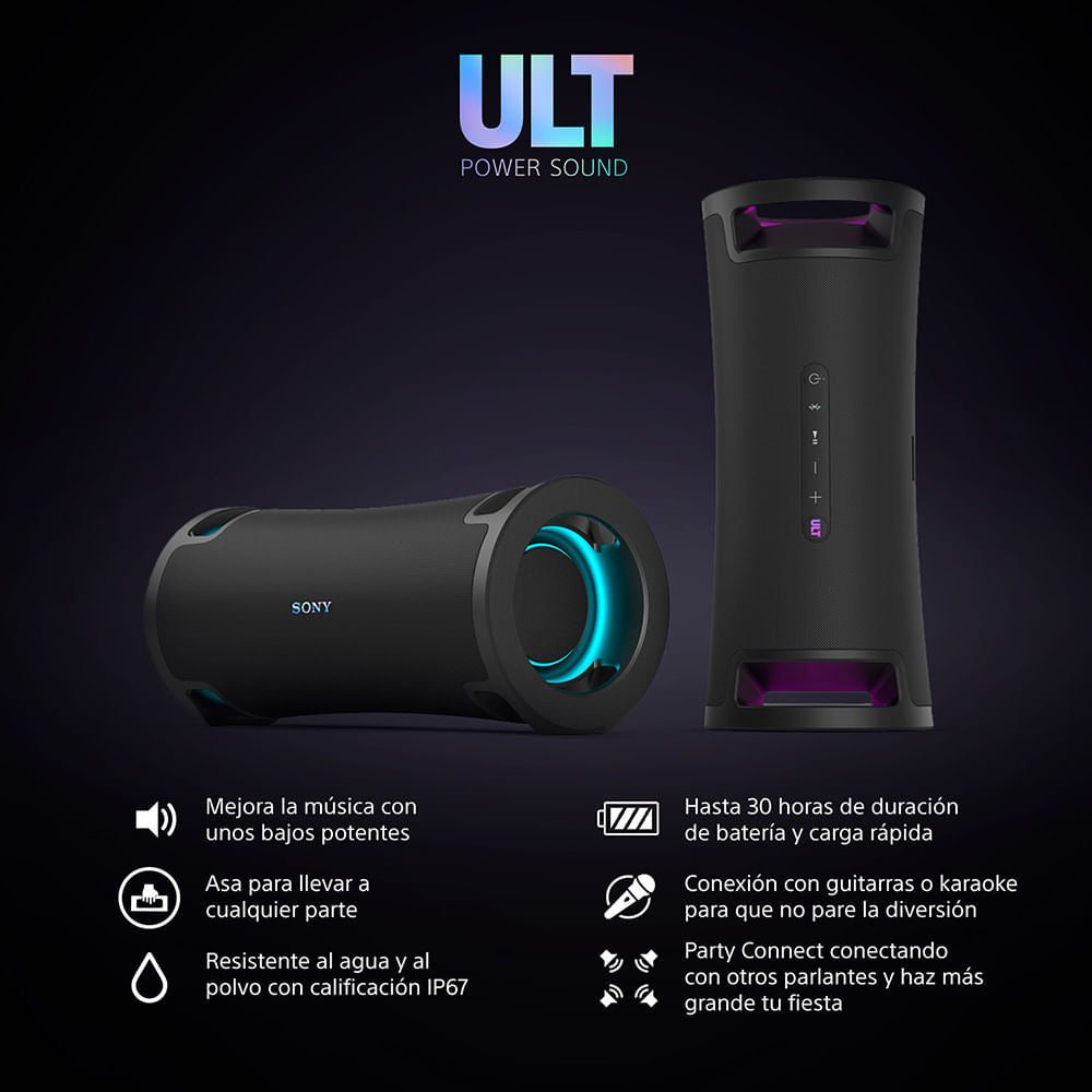 Bocina Inalámbrica Sony ULT FIELD 7 | Bluetooth | IP67 | USB
