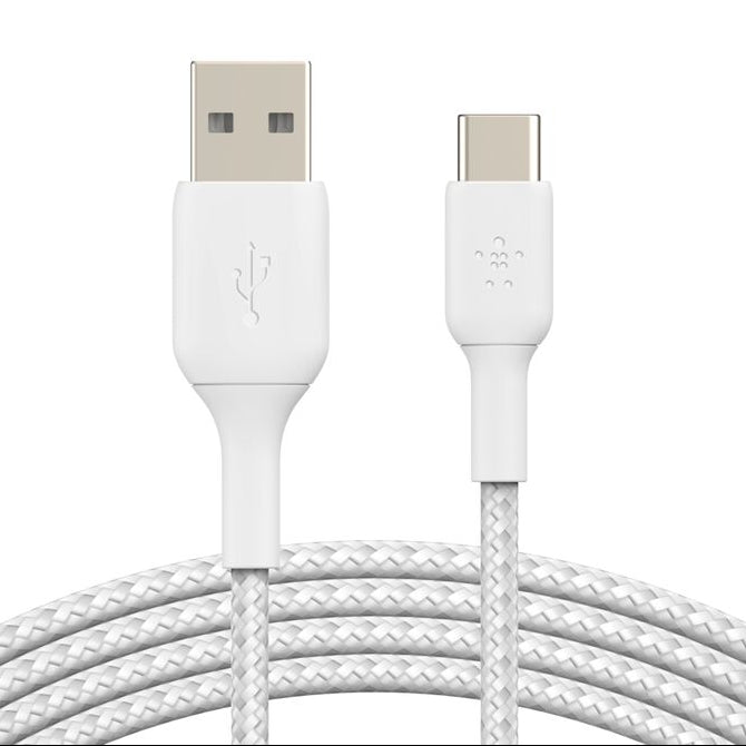 Cable Belkin CAB002bt2MWH | USB-C a USB-A | 2.0m | Trenzado