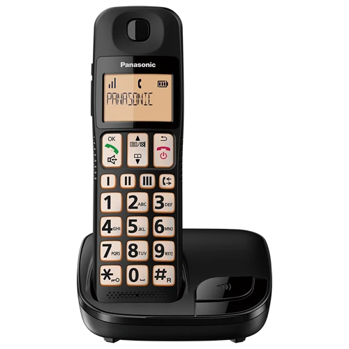 Teléfono Inalámbrico Panasonic KX-TGE110LAB | Pantalla LCD 1.8&quot;