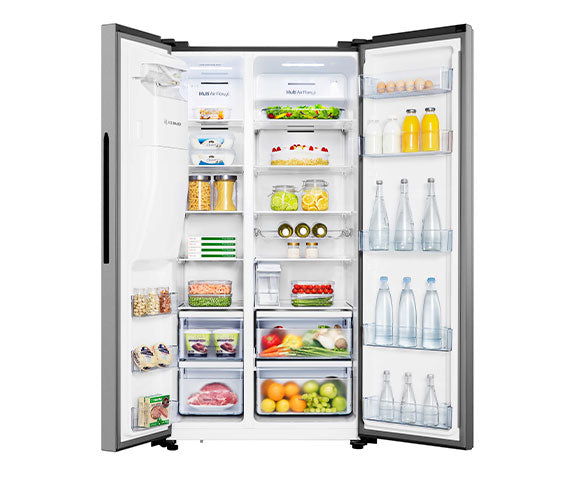 Refrigeradora Hisense RS19W6WSN | 19 pies cúbicos | Side By Side | Dispensador de Agua/Hielo - Multimax