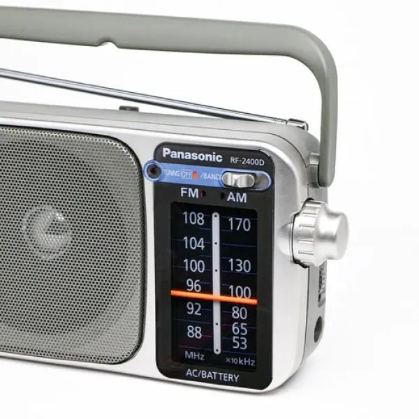Radio Portátil Panasonic RF-2400DP-S | AM-FM | Batería-AC