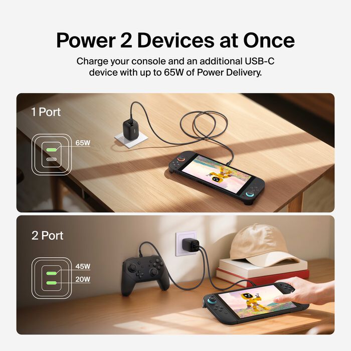 Cargador de Pared Belkin | USB-C | 65W | Para Nintendo Switch 2