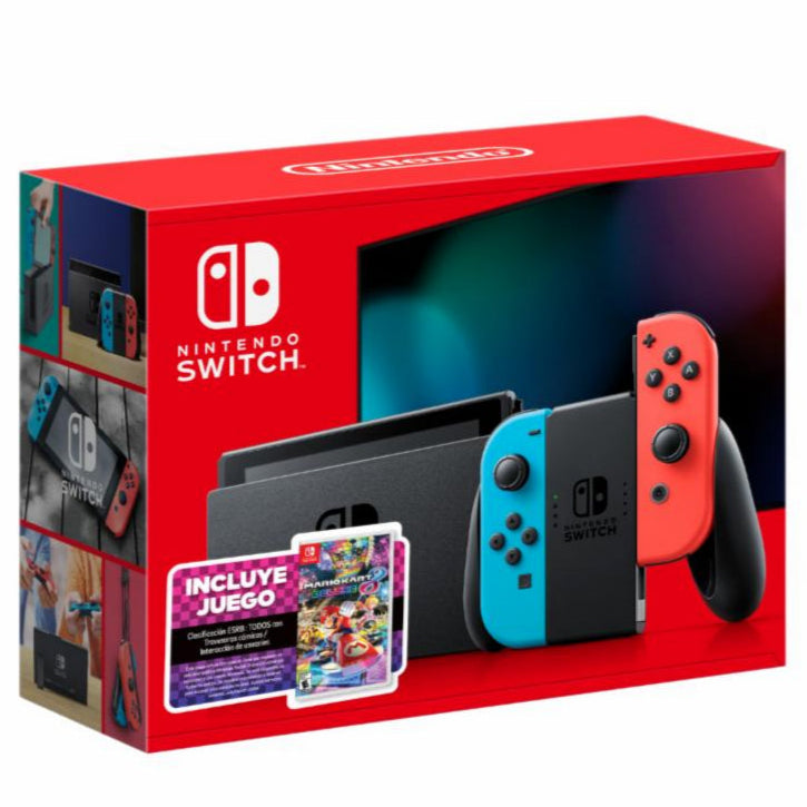 Nintendo Switch | Color Neon | Incluye Juego Mario Kart 8 Deluxe