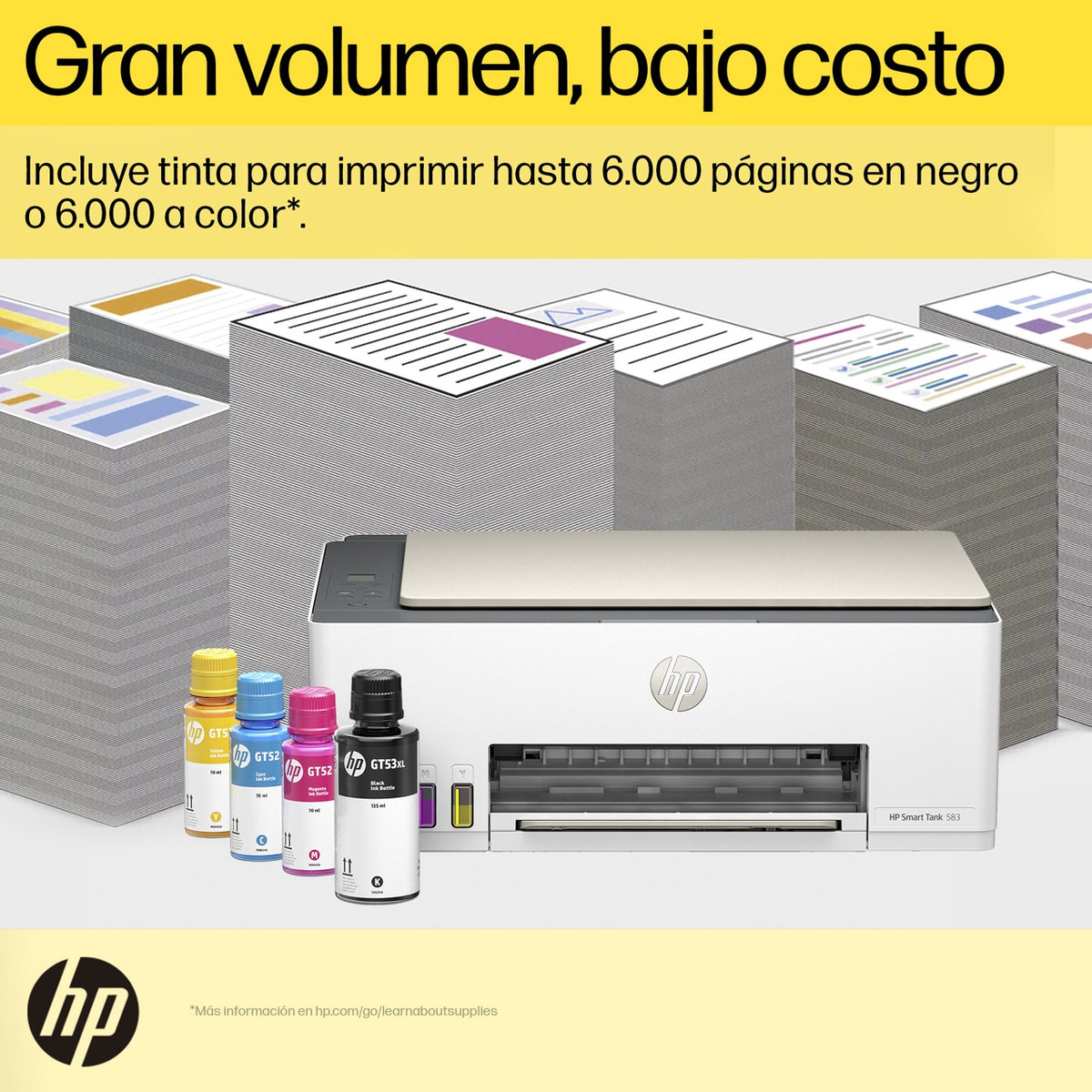 HP Smart Tank 583 | Multifuncional | Sistema de Tanque de Tinta | Wi-Fi