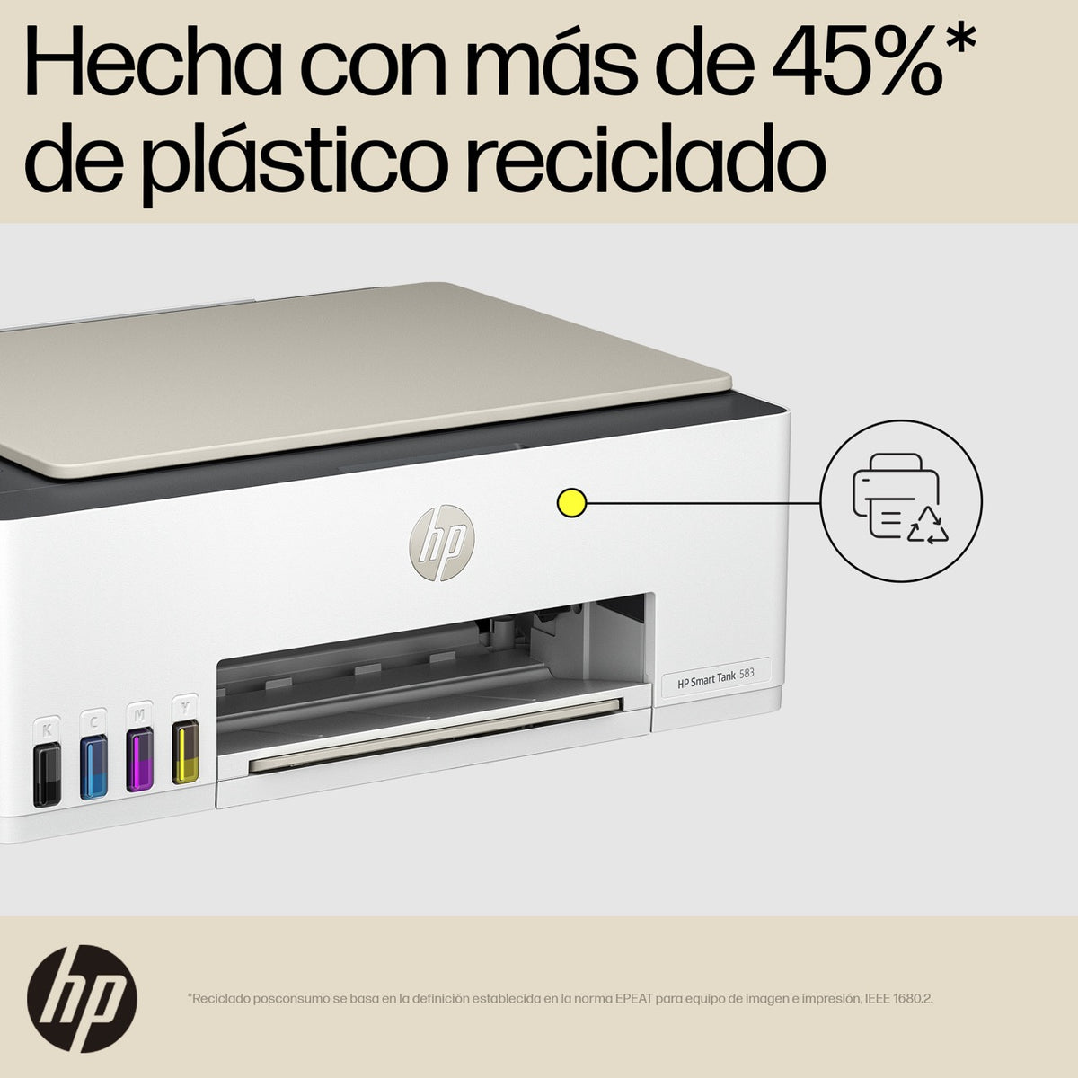HP Smart Tank 583 | Multifuncional | Sistema de Tanque de Tinta | Wi-Fi