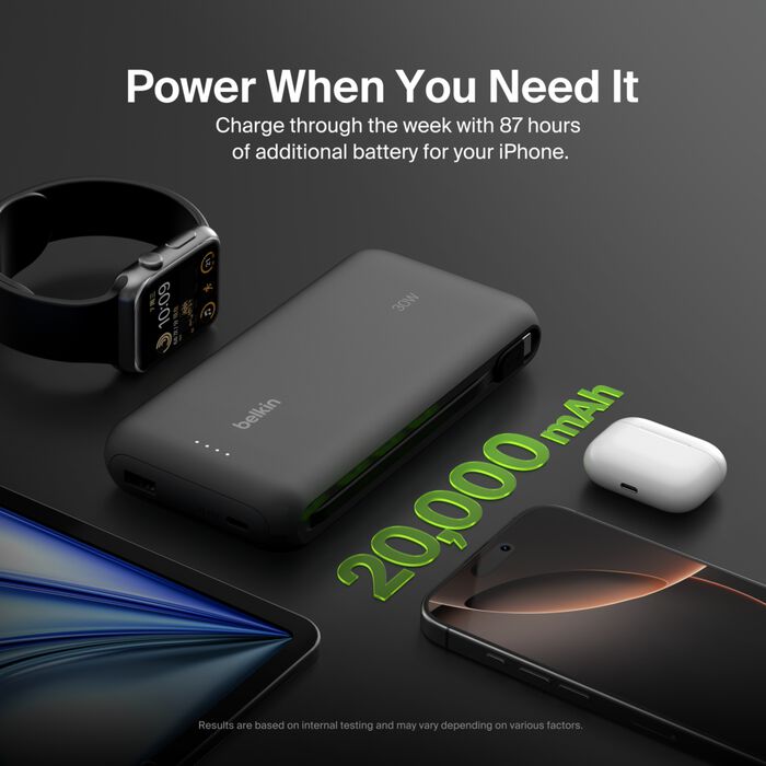Powerbank Belkin BPB024FQBK | 20000mAh | 30W