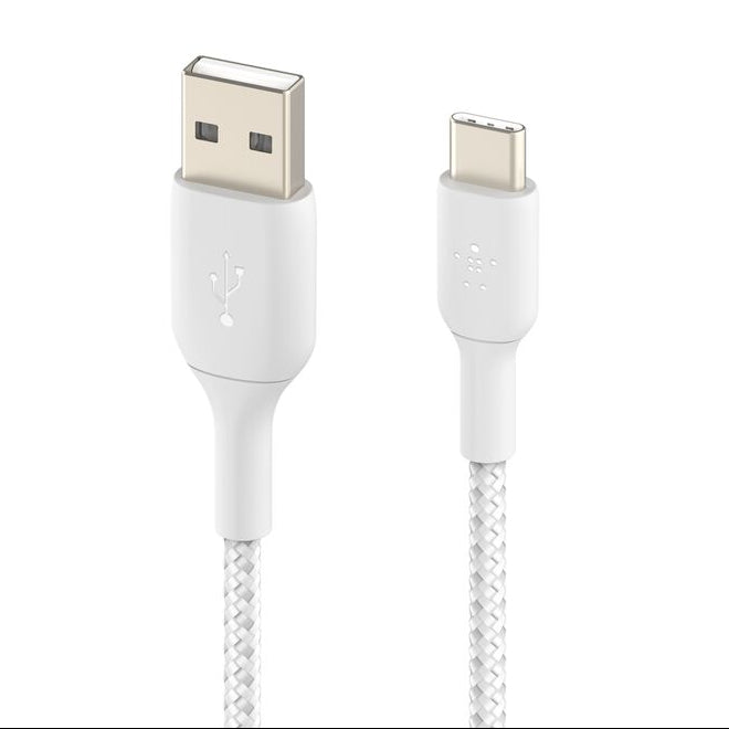Cable Belkin CAB002bt2MWH | USB-C a USB-A | 2.0m | Trenzado