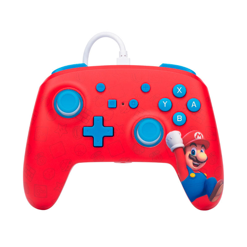 Control Con Cable para Nintendo Switch PowerA | Edición Woo Hoo Mario