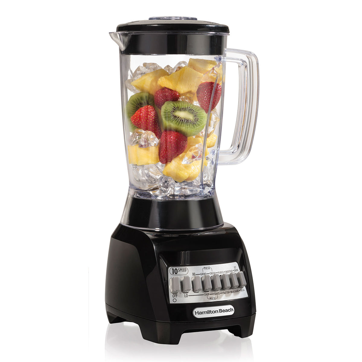 Licuadora Hamilton Beach HB50128 | 500W | Jarra Plástica | 48 Oz | Color Negro - Multimax