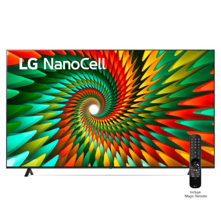 Televisor Nanocell de 55&quot; LG 55NANO77SRA | ThinQ | 4K | HDMI | USB | Wi-Fi | Bluetooth | DVB-T | Smart TV