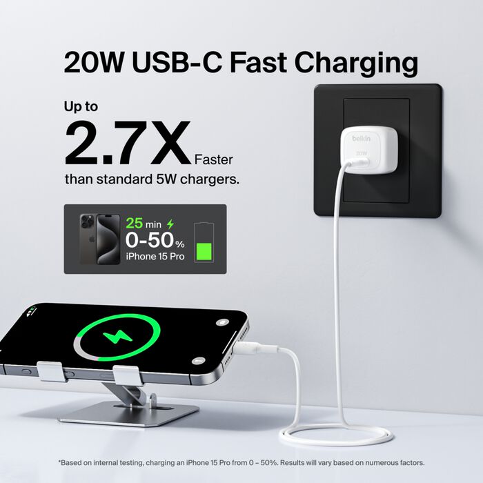 Cargador de Pared Belkin BoostCharge | 20W