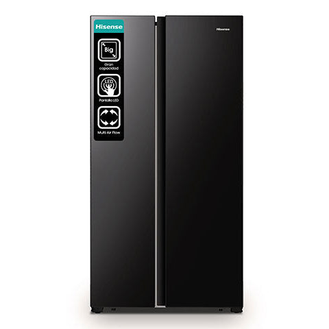 Refrigeradora Hisense RS19N6ABI | Inverter | 19 Pies Cúbicos | Side  By Side