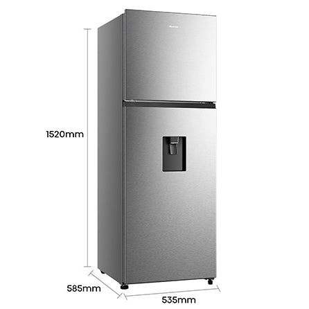 Refrigeradora Hisense RT11N6WKX1 | 11 pies cúbicos | Top Mount | Dispensador | Color Gris