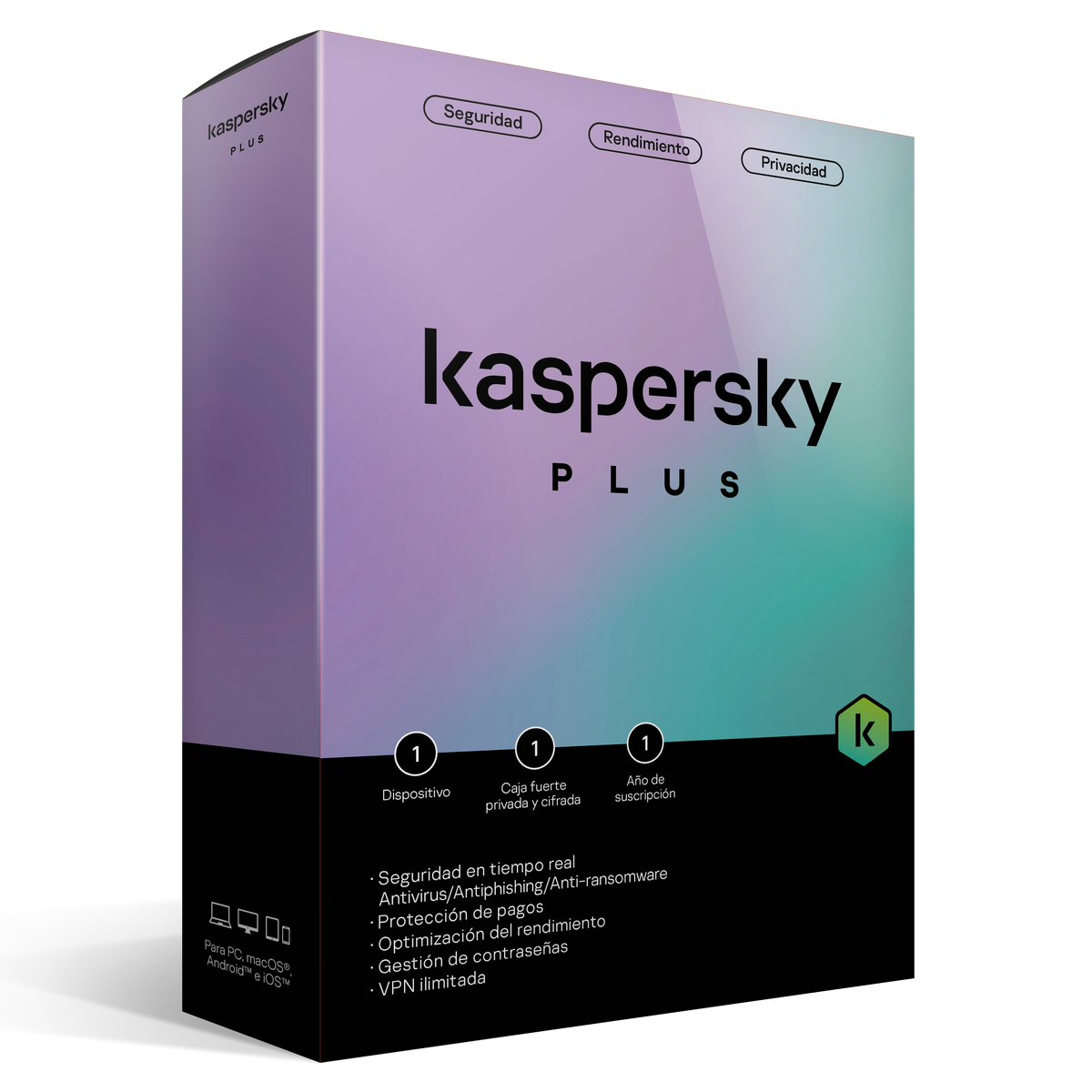 Kaspersky Plus | 1 Dispositivo | 1 Año - Multimax