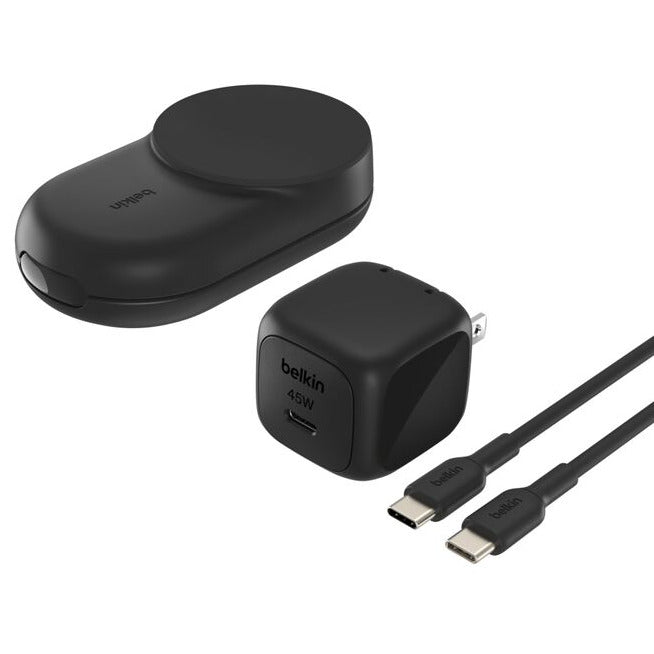 Cargador Belkin WIZ037ttBK | Qi2 3-in-1 | 25W | Plegable | Magnético | USB-C