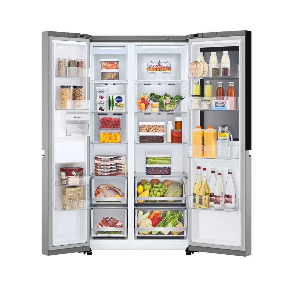 Refrigeradora LG Intaview Brushed LG VS25VVNW | 24 Pies Cúbicos | Side By Side