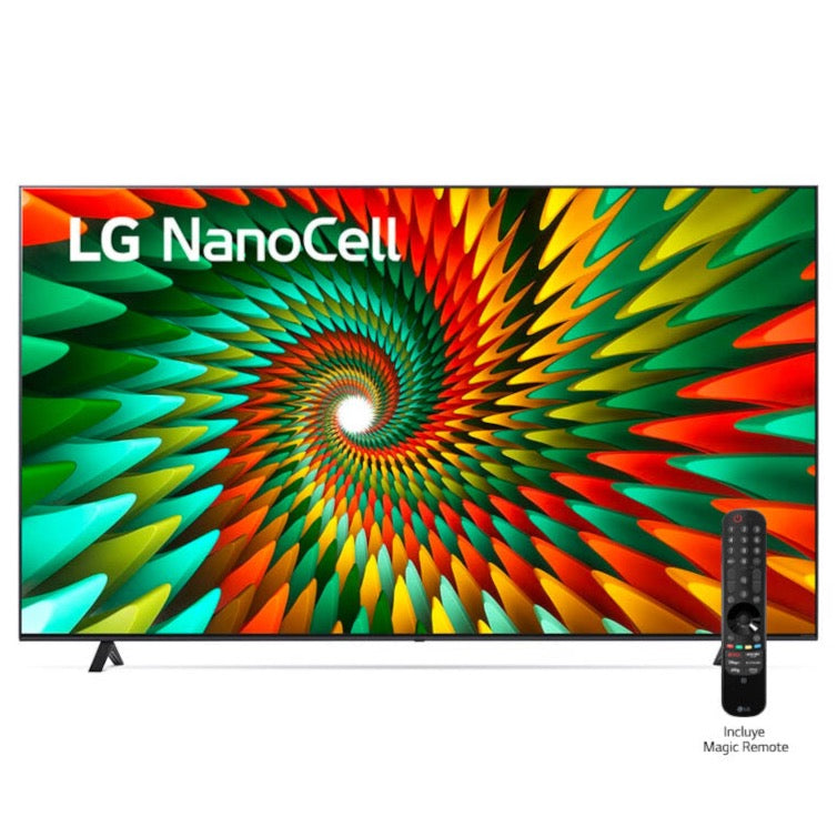 Televisor Nanocell de 65&quot; LG 65NANO77SRA | ThinQ | 4K | HDMI | USB | Wi-Fi | Bluetooth | DVB-T | Smart TV