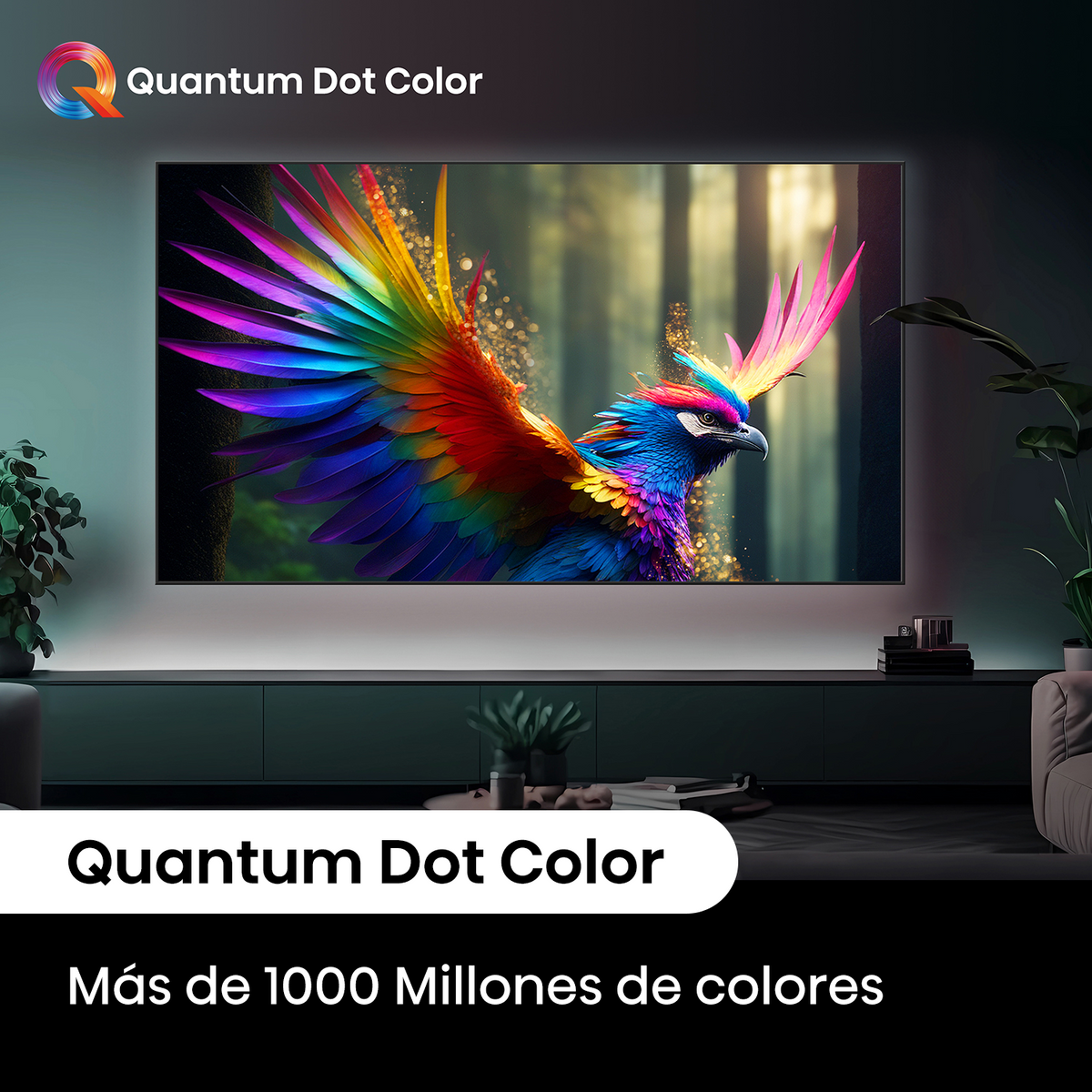 Televisor Hisense ULED MiniLED 55U6N | 55" | 4K | Google TV | HDMI | USB | Wi-Fi