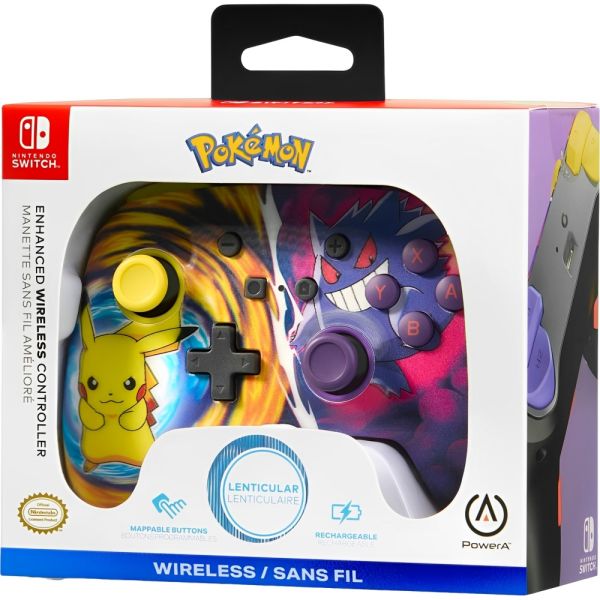 Control Inalámbrico para Nintendo Switch Enhanced | Edición Pikachu Vs Gengar